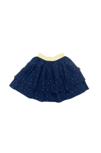 Muślinowa spódnica granat i złoto Piudime