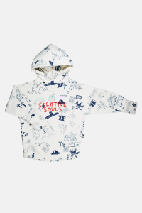 Bluza bawełniana z kapturem Creative Souls MInikid