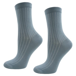 Skarpetki z bawełny merceryzowanej niebieskie Krebo