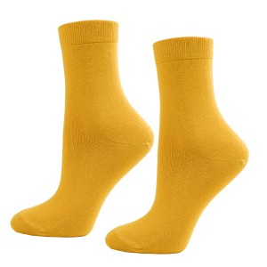 Skarpetki bawełniane żółte Krebo