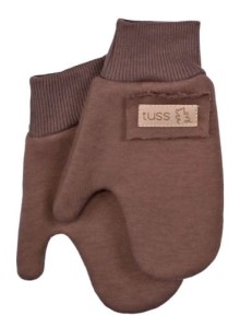 Rękawiczki z jednym palcem brązowe bawełniane Tuss