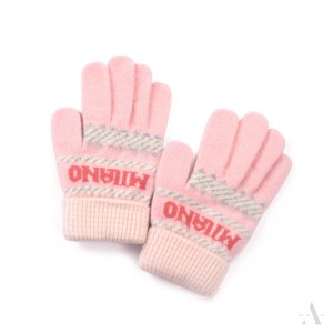 Rękawiczki wełniane Milano różowe