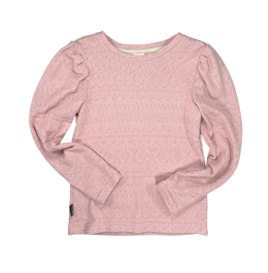 Bluzka ażurowa wiskozowa różowa Piudime