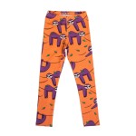 Leginsy bawełniane pomarańczowe Leniwiec Mullido