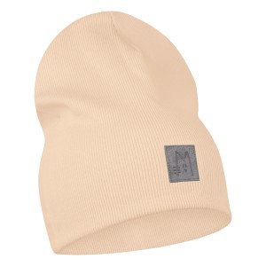 Czapka prosta prążek biszkoptowa bawełniana Misgatos