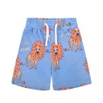 Krótkie spodenki bawełniane lew niebieskie Dear Sophie