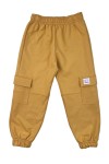 Spodnie bawełniane cargo musztardowe Hey Popinjay