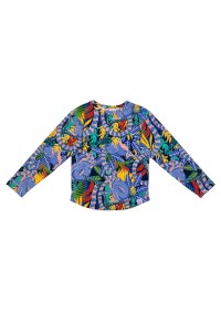 Koszulka z długim rękawem bawełniana Lemury Hey Popinjay