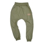 Spodnie baggy oliwkowe bawełniane Tuss