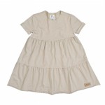 Sukienka letnia Lea bawełniana beżowa Tuss