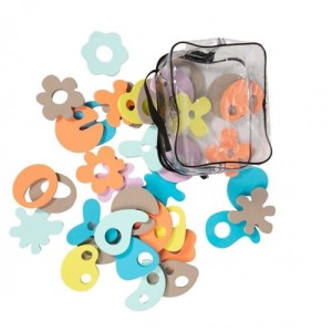 Piankowe figurki kształty do kąpieli zestaw 36 szt Bo Jungle