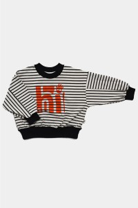 Bluza w paski czarno-biała duszek Hi Booso