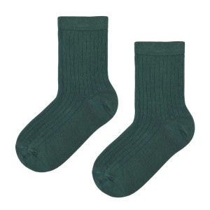 Skarpetki z bawełny organicznej zielone Krebo