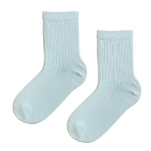 Skarpetki z bawełny organicznej jasnoniebieskie Krebo