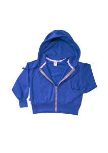 Bluza zapinana z kapturem More than Me niebieska Piudime