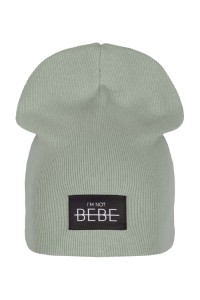 Czapka beanie prążek miętowa I'm not bebe