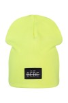 Czapka beanie prążek limonka I'm not bebe