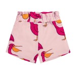 Krótkie spodenki bawełniane paperbag Pelikany różowe Dear Sophie
